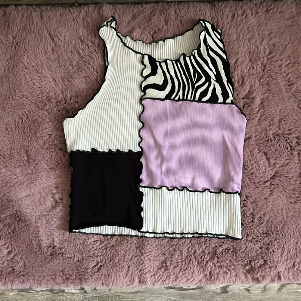 Color block tank top